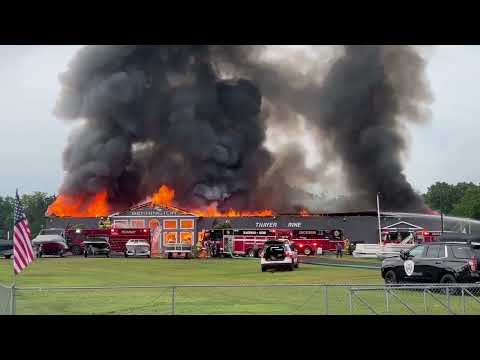 Fire engulfs Thayer Marine in Jackson County