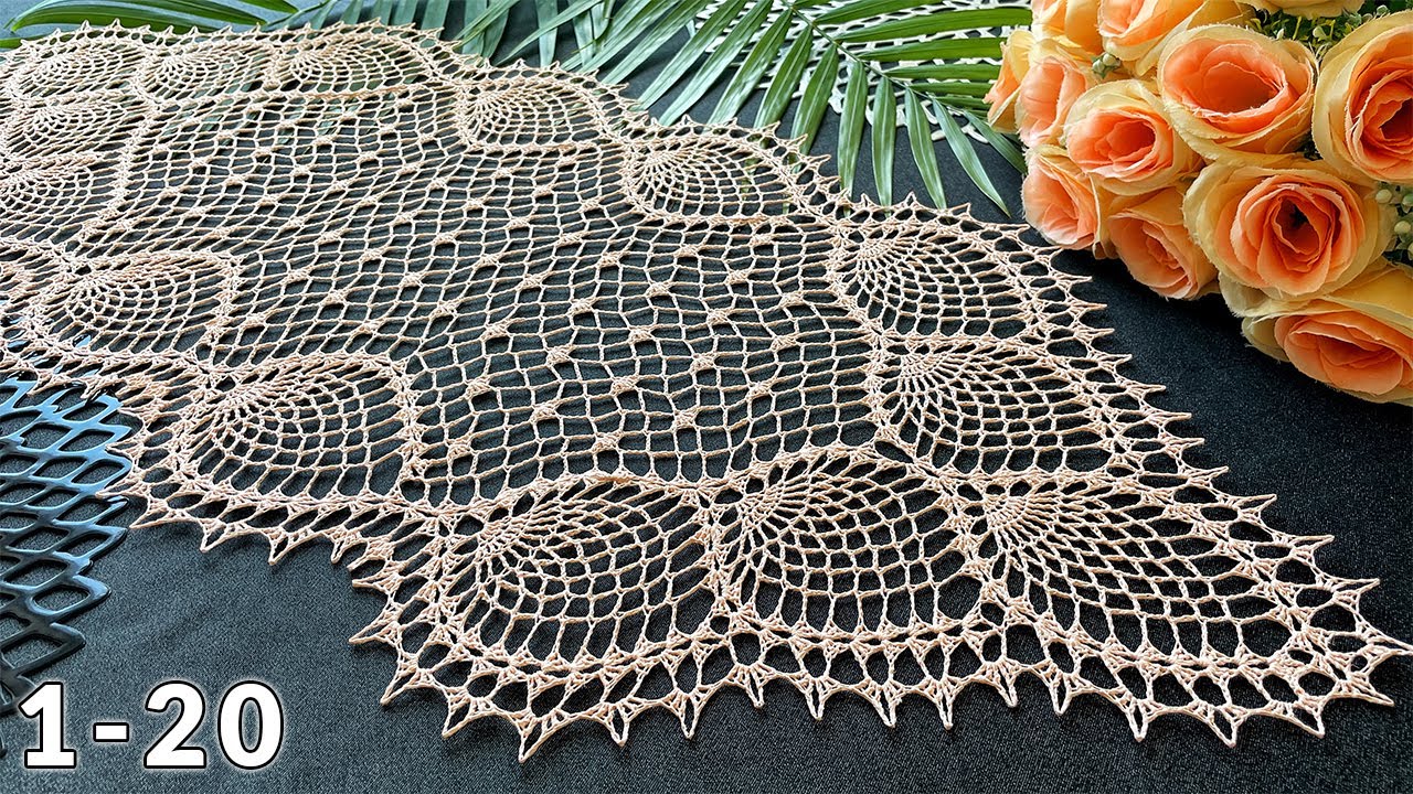 Дорожка крючком, Ананасовое поле, 1-20