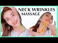 Only 3 mins!! Get Rid of Neck Wrinkles, Neck Line, Sagging with this Massage & Exercise