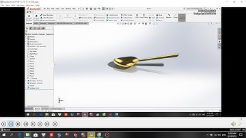 Vẽ muỗng - solidworks - cơ bản