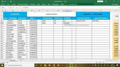 FUNCION IZQUIERDA, DERECHA, EXTRAE , CONCATENAR