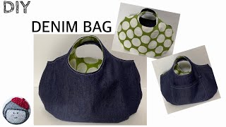 DENIM BAG  ぽってり「タンポポバッグ」の作り方