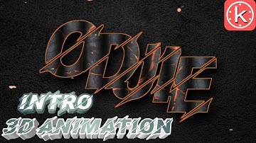 INTRO 3D ANIMASI CHANNEL YOUTUBE KINEMASTER