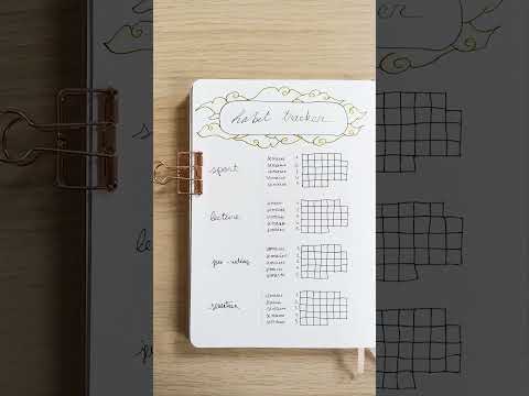 Bullet Journal - Habit tracker Août 2023 #Shorts