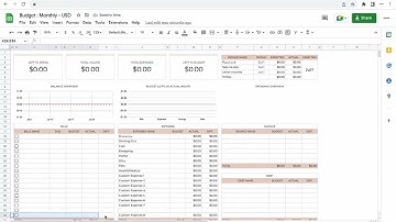How to add new rows/lines - Budget Google Sheets