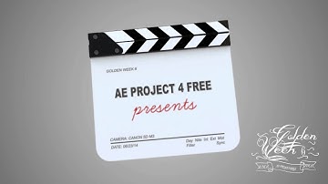 After Effects Template - Clapperboard Logo