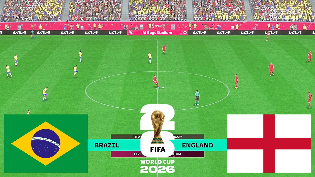Brazil vs England - FIFA World Cup Quarter-Final Full Match