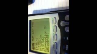 Log base 10 on TI 84 plus