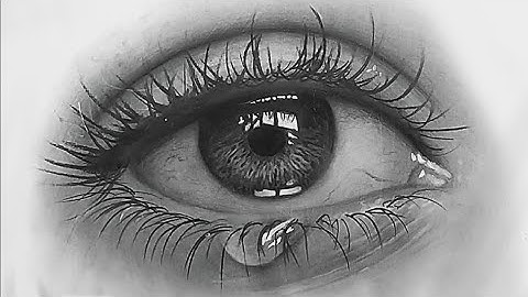 Eye Drawing: How To Draw a Realistic Eye | Crying Eye Drawing Tutorial