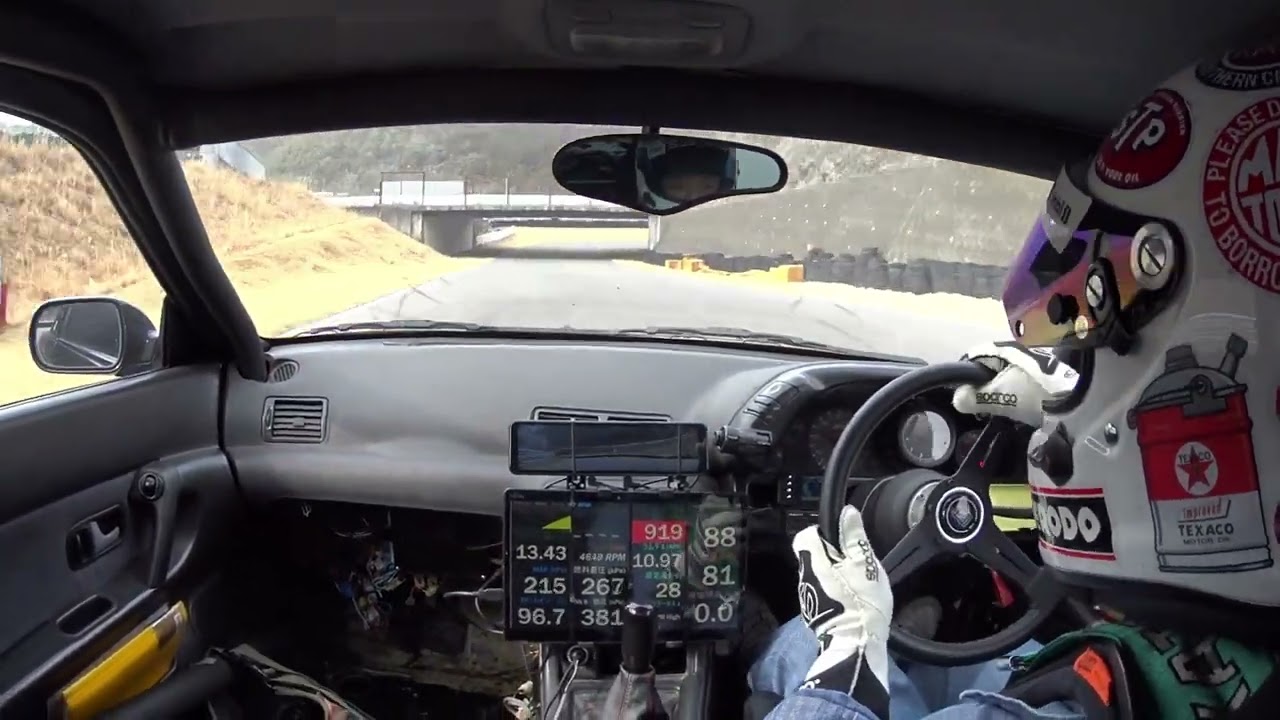 260214 峠最速決定戦(PRIDE19)　予選アタック　シフトミス！　BNR32