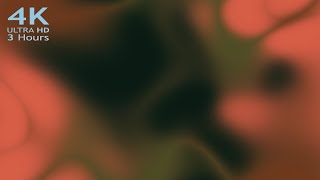 Liquid Dreamlights: Ember Dusk | 3-Hour 4K Hypnotic Screensaver | Psychedelic Mood Flow