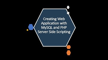 Creating Web Application with MySQL and PHP Server Side Scripting Ep1