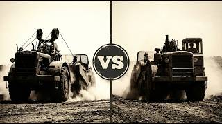 Before Hydraulics: 1950s Scrapers - Caterpillar vs. LeTourneau