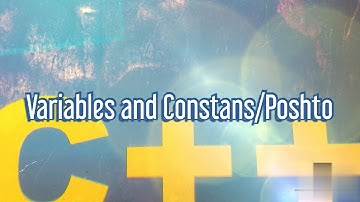Variables and Constants in c++/Poshto