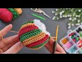 🎄💯CROCHET CHRISTMAS:💯🎄 Very Beautiful Little Ornamental Balls Crocheted 🥰