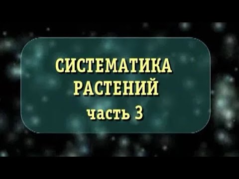 Биология. Систематика растений. Часть 3. Семейства крестоцветных, розоцветных и бобовых