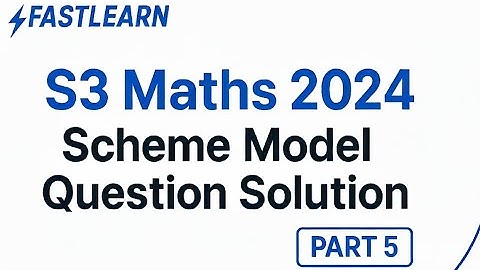 KTU Btech S3 MATHS 2024 scheme model question solution PART 5 #btech studentsbtech students #cse
