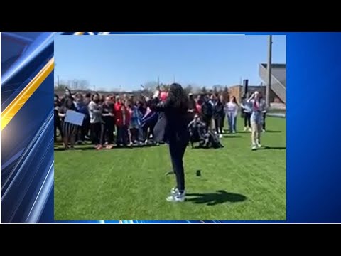 Protest at Hilliard Darby High School