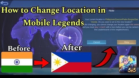 HOW TO CHANGE LOCATION IN MLBB | CHANGE YOUR LOCATION TO ELSEWHERE IN WORLD