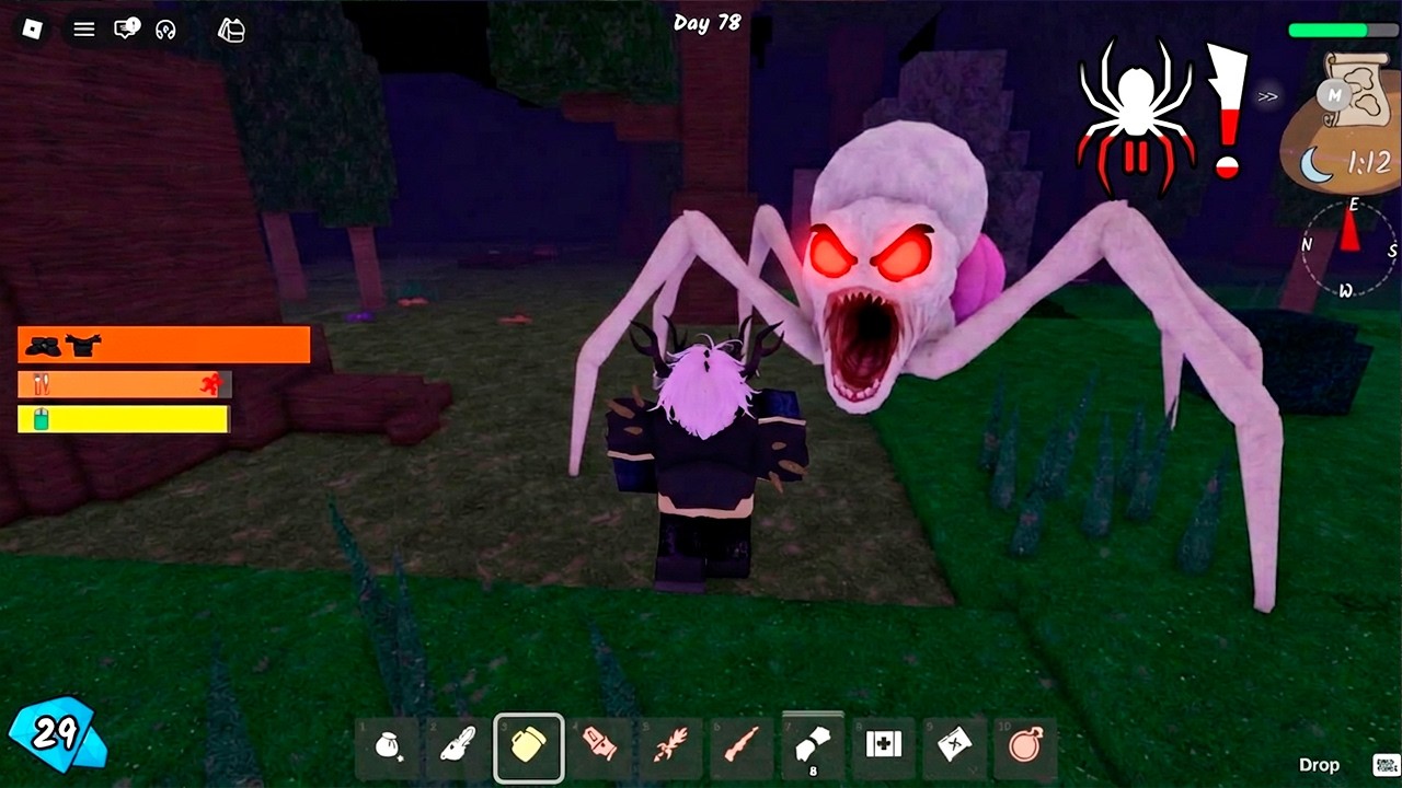 100 Days Speedrun in New Update Spider in 99 Nights in The Forest