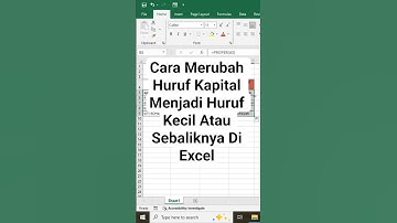 Merubah Huruf Kapital Di Excel #exceltips #exceltricks #exceltutorial