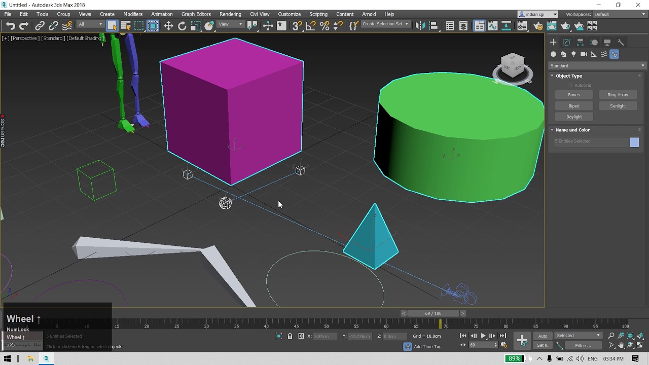 3ds max basic tutorial in hindi - #8 - YouTube