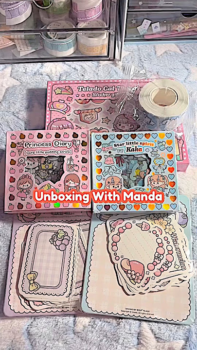 Unboxing With Manda #fypyoutube #fypyoutube #journal #stickers #journaling #aesthetic