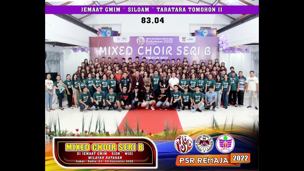 GOLD CHAMPION MIX CHOIR SERI B - REMAJA GMIM SILOAM TARATARA
