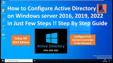 How to Configure Active Directory on Windows Server 2022 !! Configure First Domain !! Just Few Steps