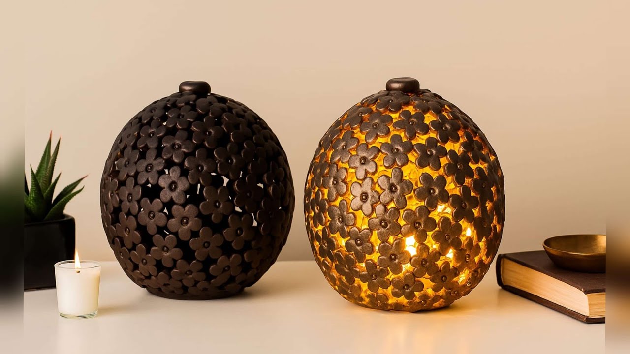 DIY lamp making / Lighting Corner vase / Lightening lamp making / Nadeem's Craft