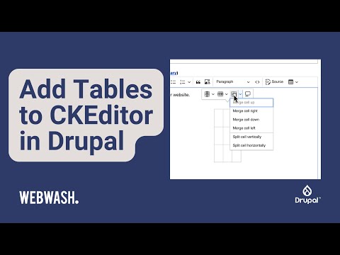 Add Tables to CKEditor in Drupal