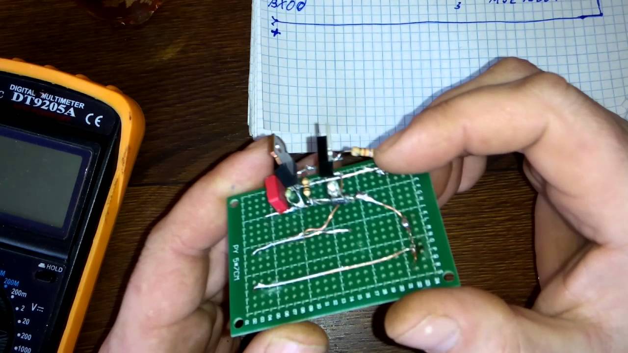 Защита от кз на двух транзисторах часть 1 - YouTube