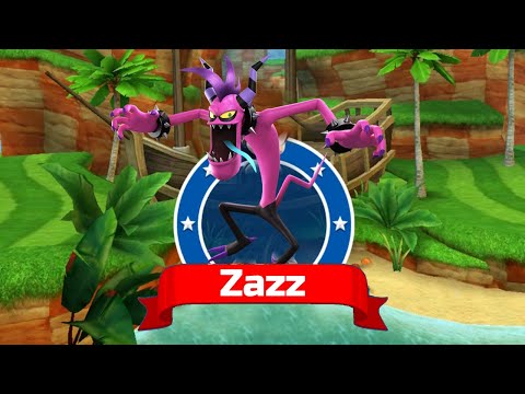 Sonic Dash - ZAZZ New Character Unlocked u0026 Fully Upgraded MOD - All 68 Characters Unlocked Gameplay