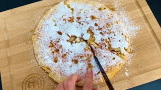 Kalorienarmer Apfelkuchen in der Pfanne!