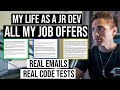 MY LIFE AS REAL JR. DEVELOPER | ALL JOB OFFERS & PROJECTS | SALARIES INCLUDED - #grindreel