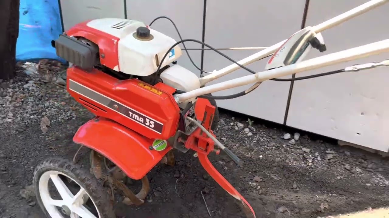 確認動画 】KUBOTA クボタ TMA35 エンジン 耕運機 耕うん機 管理機