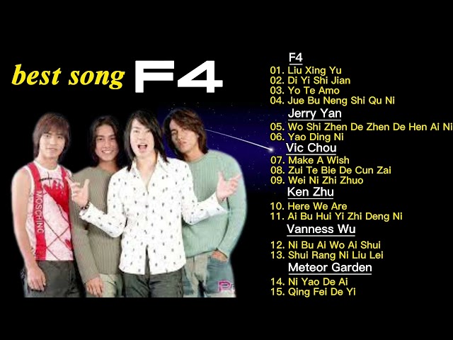Lagu terbaik F4 !! full album F4 !! drama meteor garden class=