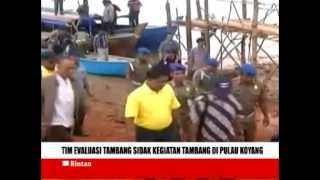 Tim evaluasi tambang sidak kegiatan tambang di Pulau Koyang