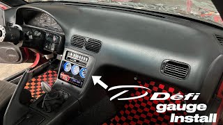 NEW Defi gauge install for DZD sr20 240sx