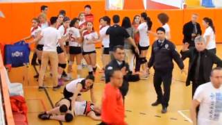 Voleybolcu Kızların Tekme Tokat Kavgası