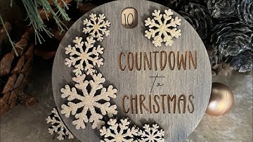 DIY Snowflake Countdown Ornament | Easy Laser Cut Christmas Project