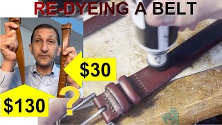 How to Dye a Belt | How to spot High Quality Leather?