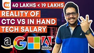 CTC vs In Hand Salary: Reality of Tech Salaries Revealed | Amazon, Google, Microsoft