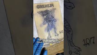 I gave this Gremlin a new pose for Day 7 of Inktober 2025 #inktober2025 #inktober #tattoo #shorts