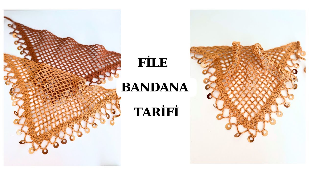 TREND BANDANA FİLE BANDANA TARİFİ - 1 Saat de Ör