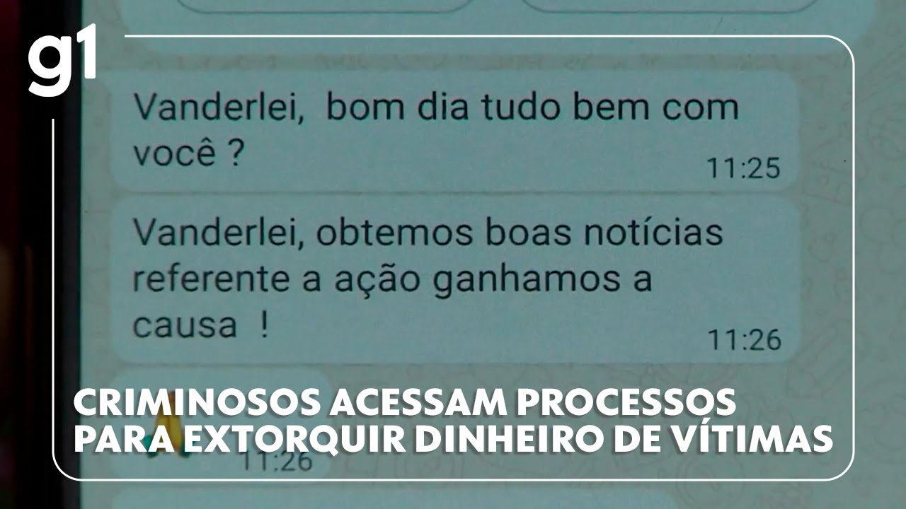 Golpe do falso advogado  criminosos acessam processos para extoquir dinheiro de vítimas #g1