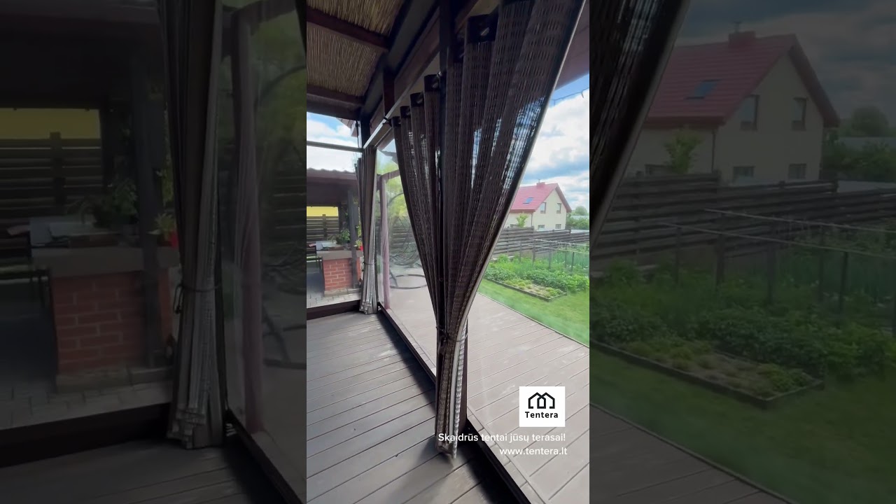 Skaidrūs tentai jūsų terasai!☀️