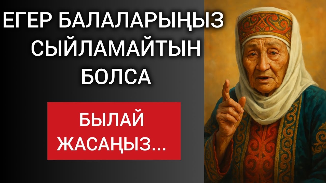 ❗ЕГЕР БАЛАЛАРЫҢЫЗ СЫЙЛАМАЙТЫН БОЛСА, БЫЛАЙ ЖАСАҢЫЗ... Өзгеге сабақ болар терең мағыналы сөздер