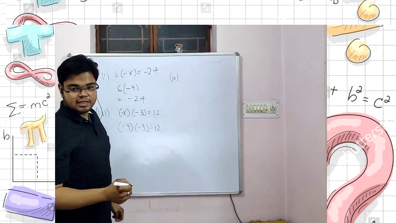 Integers Ex 1-B - YouTube