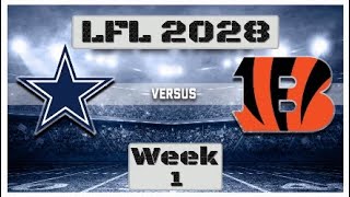 2028 Lfl Week 1 Highlights Cowboys At Bengals User Vs User